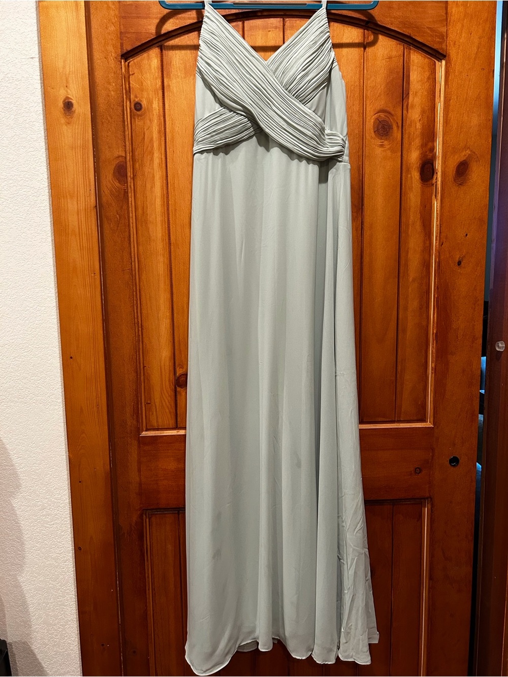 Ever Pretty Light Sage Green Spaghetti Strap Maxi Dress
